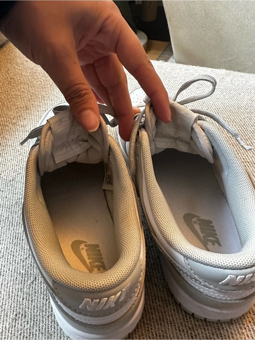 M6.5 / W8 Nike Grey Dunks - Picture 4 of 6